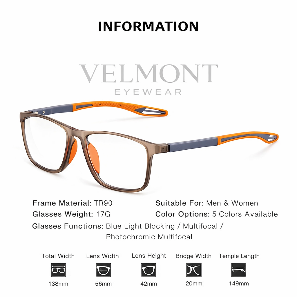 SPORTS TR – MULTIFOCAL GLASSES WITH BLUE LIGHT FILTER [BUY 1, GET 2]